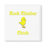 Rock Climber Chick Magnets