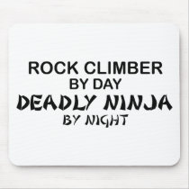 Rock Climber Deadly Ninja by Night Mouse Mat