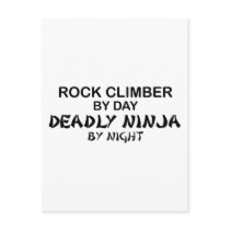 Rock Climber Deadly Ninja by Night Postcards