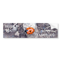 Rock Climber Ladybug Bumper Sticker bumper stickers