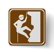 Rock Climbing Highway Sign buttons by wesleyowns Rock Climbing Highway Sign buttons