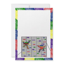 Rock Climbing Invitation - Crayon by RetroWhimsyDesigns Rock Climbing Invitation - Crayon
