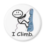 Rock Climbing Fridge Magnet