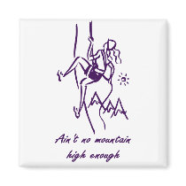 Rock Climbing Refrigerator Magnet
