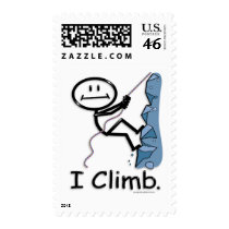 Rock Climbing Postage Stamp