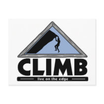 Rock Climbing Postcard