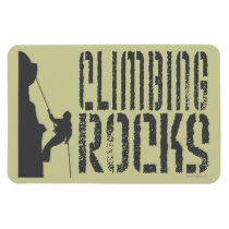 Rock Climbing Vinyl Magnet