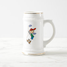 Rock Climbing Stick Figure Coffee Mugs