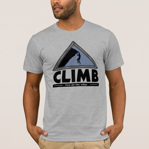 Rock Climbing tshirt Zazzle