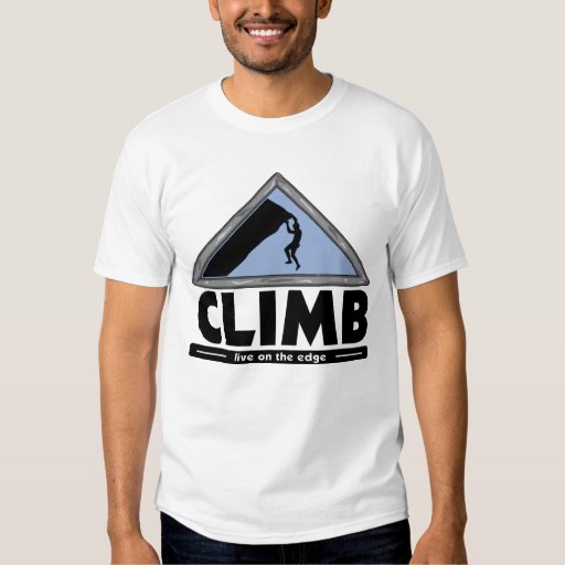 Rock Climbing tshirt Zazzle