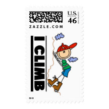 Rock Climbing Tshirts and Gifts Stamps