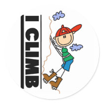 Rock Climbing Tshirts and Gifts stickers by stick_figures Rock Climbing Tshirts and Gifts stickers