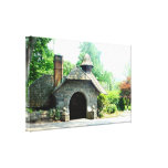 Rock cottage house Stretched Canvas Print