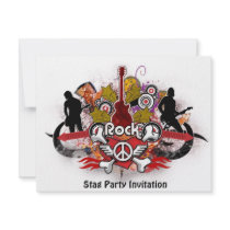 Rock! - Designer Stag Party Invitation