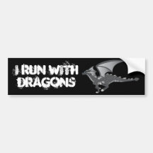 Rock Dragon Bumper Stickers