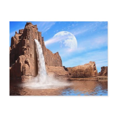 Rock Falls Post Card by beverlytazangel