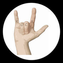Rock Fingers stickers