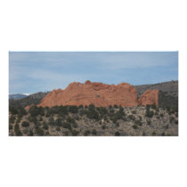 Rock formation customized photo card
