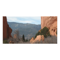 Rock formation customized photo card