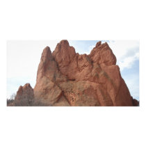 Rock formation personalized photo card