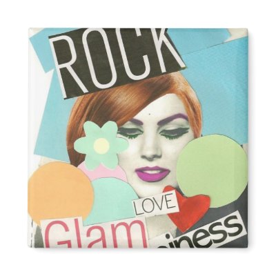 Rock Glam Love & Happiness Magnet by vougue