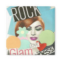 Rock Glam Love & Happiness Magnet