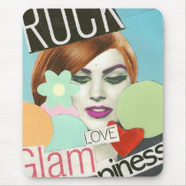 Rock Glam Love & Happiness mousepads by vougue Rock Glam Love & Happiness mousepads