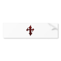 Rock Grunge Christian Cross Bumper Stickers