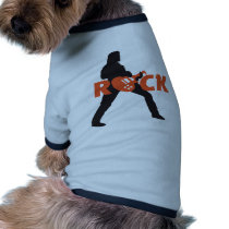 rock guitar dog t shirt