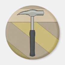 Rock Hammer Refrigerator Magnets