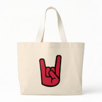 Rock Hand Canvas Bags