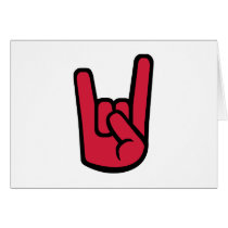 Rock Hand Card