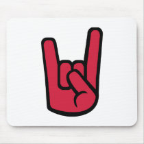 Rock Hand Mouse Pads