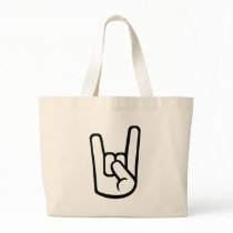 Rock Hand sign Tote Bag