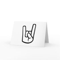 Rock Hand sign Cards