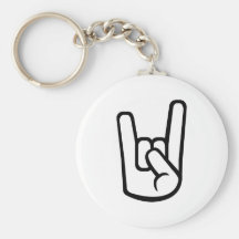 Rock Hand sign Key Chain