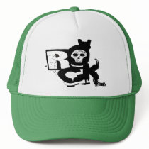 Rock Hand Skull Trucker hats