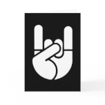 Rock Hand Stencil Cards