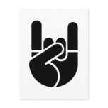 Rock Hand Stencil postcards