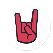 Rock Hand Sticker