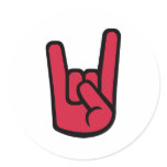 Rock Hand Sticker