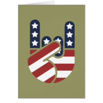 Rock Hand USA Cards
