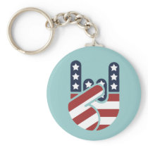 Rock Hand USA Key Chains