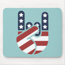 Rock Hand USA Mouse Mats