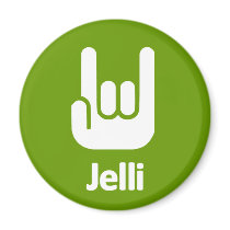 Rock Hands Magnet by JelliMerch Rock Hands Magnet