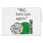 Rock/Hard Place Greeting Card