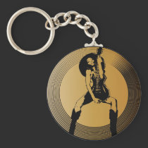 Rock Hard & Release! keychains