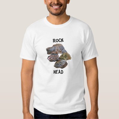 Rock Head Mineral Collectors Funny Shirts