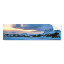 Rock Ice Sky Sun by Ozborne Whilliamsson Bumper Stickers