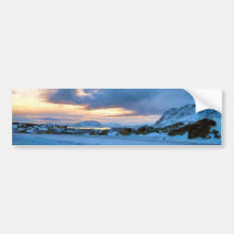 Rock Ice Sky Sun by Ozborne Whilliamsson Bumper Stickers